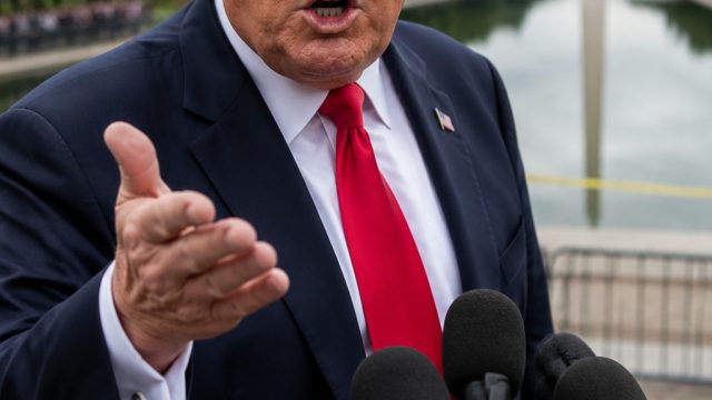 Trump Responds to Arrests Linked to Reflecting Pool Damage