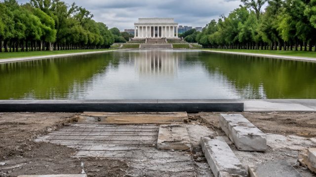 Controversy Surrounds Renovations at Lincoln Memorial Reflecting Pool