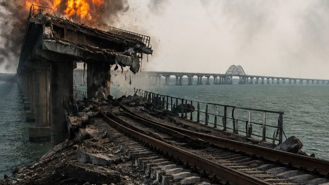 Ukraine Targets Key Rail Link to Crimea Amid Intensified Conflict