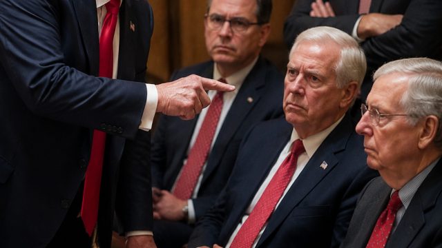 Tensions Rise as Trump Confronts Senate Republicans During Critical Meeting